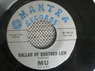 RARE GARAGE PSYCH 45 rpm MERRELL FANKHAUSER MU on MANTRA lb BROTHER LEW NM-