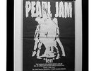 PEARL JAM+Ten+POSTER+AD+ORIGINAL 1992+GALLERY QUALITY FRAMED+EXPRESS GLOBAL SHIP