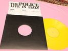 POLICE LP LIVE IN ITALY ORIG 1980 NM   TOP RARE YELLOW VINYL