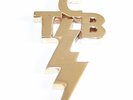 Large Heavy 9ct Gold TCB Elvis Presley Pendant 32.4 Grams