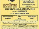 ECLIPSE Rave Flyer Flyers 20/10/90 A5 Rare Coventry Eclipse First ever flyers