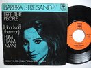 BARBRA STREISAND Free The People / Flim Flam Man 45 7