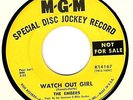 45rpm, THE EMBERS ' WATCH OUT GIRL ' EXCELLENT ' NORTHERN SOUL ' RARE  DJ '