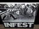 INFEST – s/t  7” EP, VG++/ NM reissue, powerviolence, hardcore punk, Crossed Out