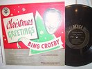 BING CROSBY Christmas Greetings US 10-inch LP 1949 Decca DLP 5020