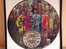 BEATLES: Sgt. Peppers Lonely Hearts Club Band USA Capitol PICTURE DISC LP Framed