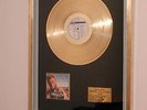 JOHNNY HALLYDAY RARE DISQUE D'OR DORE OR FIN DE GANG 1994 EDITION LIMITEE 300 EX