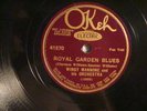 78-OKEH 41570-WINGY MANNONE - ROYAL GARDEN BLUES/ ZERO  - E+/E