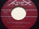 TEEN Judy & The Duets CHRISTMAS WITH THE BEATLES Apex 45 very rare Canadian NM