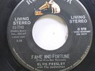 Hear  Rock & Roll Living Stereo 45 Elvis Presley - Fame & Fortune / Stuck On You