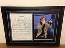 Mick Jagger/Rolling Stones Hand Signed/Autographed Songsheet with Photo & COA