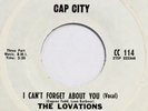 LOVATIONS I Can’t Forget About You CAP CITY 45 funk northern soul NM 7”