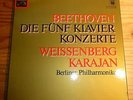 WEISSENBERG KARAJAN Beethoven The 5 PCs 4-LP-Box EMI SQ QUADRO