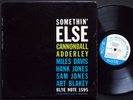 CANNONBALL ADDERLEY Somethin' Else LP BLUE NOTE 1595 EAR MONO W.63rd Miles Davis