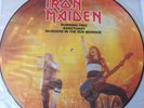 VINTAGE MINT Iron Maiden Running Free Sanctuary Picture Vinyl Record LP 1st Pres