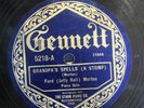 Gennett 5218 Jelly Roll Morton GRANDPA'S SPELLS 1923 EE-  78 rpm