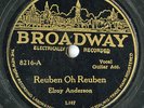 HEAR- Rare Pre-War Country 78- Elroy Anderson - Reuben Oh Reuben- Broadway #8216