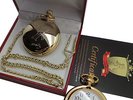 ELVIS PRESLEY Signed Pocket Watch 24k Gold Plated Full Hunter Luxury Gift Case