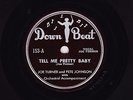 1948 Rare BLUES 78 rpm Joe Turner & Pete Johnson DOWN BEAT 153  Pretty Baby  E