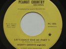 Funk Soul MIGHTY GROOVE MAKERS Let's Dance Some Mo Part 1 & 2 PEANUT COUNTRY 45