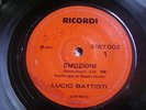 LUCIO BATTISTI Emozioni/Anna  BRAZIL ITALY Rare 7