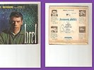 *JACQUES BREL* DEDICACE ORIGINALE*SIGNED *RARE FRENCH*EP* LE MORIBOND*AUTOGRAPHE