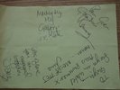 SET OF ORIGINAL AUTOGRAPHS - THE MO-DETTES - MARCH 1980