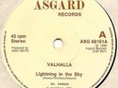 VALHALLA - Lightning in the Sky/These Sunday Nights  -  NWOBHM single