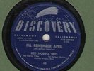 78 rpm Red Norvo Trio Discovery 146 in V+E- (Charles Mingus, Tal Farlow)