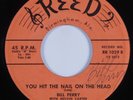 R&B Rocker 45 BILL PERRY You Hit the Nail On the Head REED HEAR autographed