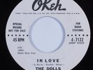 Girl Group Doo Wop R&B 45 DOLLS In Love OKEH VG+ HEAR