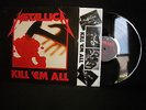 Metallica ?– Kill 'Em All ' LP VG++ / N.MINT  180 GRMS 2001