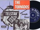 THE TORNADOS Telstar b/w jungle Fever Danish 45PS 1962 Joe Meek - Top
