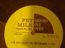 Rare Grand Ole Opry Pet Milk Radio Broadcast LP June Carter, Jim Reeves, Hank Lo