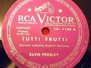 ELVIS PRESLEY  -TUTTI FRUTTI / BLUE SUEDE SHOES - 78 RPM - PURPLE LABEL- URUGUAY