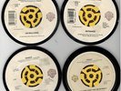 PRINCE ON THE WARNER BROS LABEL - DRINK COASTERS MADE FROM 45 RPM RECORDS