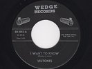 '64 Baltimore DooWop/R&B VELTONES I Want To Know/My Dear WEDGE 1013 M- HEAR