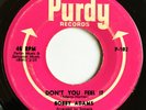 Northern Soul R+B Popcorn 45 BOBBY ADAMS “Don’t You Feel It” on PURDY ’64 HEAR