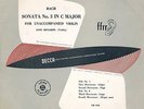 Decca LM4536 - Bach - Sonata No.3 for Unaccompanied Violin - Ossy RENARDY - RARE