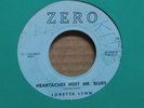 45 RPM Loretta Lynn ZERO 1010 Heartaches Meet Mr Blues  BOPPER