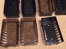 7 Vintage Stacking Cassette Tape Storage Units Wall Mountable Black Clear Stako