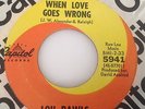 LOU RAWLS-WHEN LOVE GOES WRONG-CAPITOL 5941. VG++