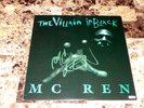 MC Ren Rare Signed The Villain In Black Vinyl LP Record Rap Hip Hop NWA N.W.A.