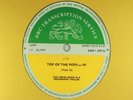 BBC 197 Transcription Disc Top Pops STATUS QUO MOODY BLUES JETHRO TULL ECLECTION