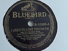Fats Waller - 78rpm single 10-inch –Bluebird #B-10369 I Used To Love You