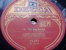 Decca 60492 Louis Armstrong La Vie en Rose & C'est si Bon 10’’ France 78rpm