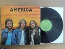 AMERICA - HOMECOMING 1972 DEUTSCHE GREEN WB 1st PRESS LP IN MINT CONDITION