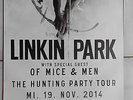 LINKIN PARK 2014 BERLIN  orig.Concert-Konzert-Tour-Poster-Plakat DIN A1