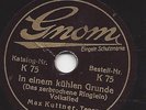 Max Kuttner  auf kleiner 15 cm  Gnom : In einem kühlen Grunde