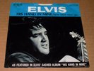 ELVIS PRESLEY His Hand In Mine RCA 74-0130 Orange Label 45 & Picture Sleeve RARE